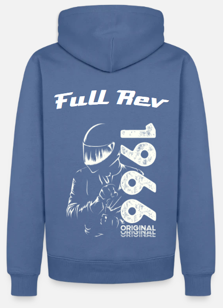Full Rev Blauer Hoodie 1966
