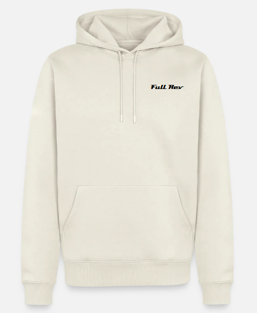 Full Rev Komfort Hoodie in NaturWeiß